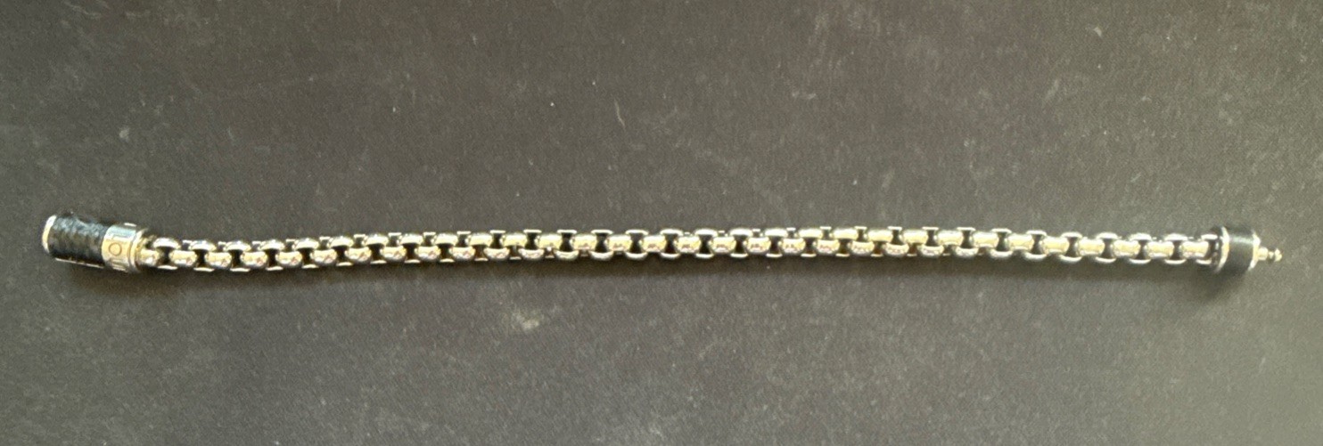 LOUIS VUITTON Chain Monogram Eclipse Bracelet Bla… - image 9