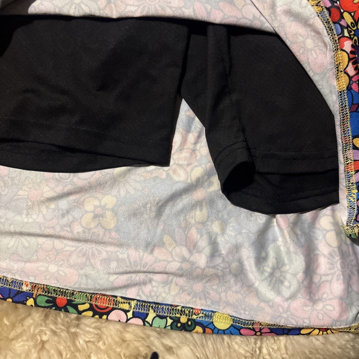 CHICHO Colorful Retro Style Floral Skort - Women Size XL View 3