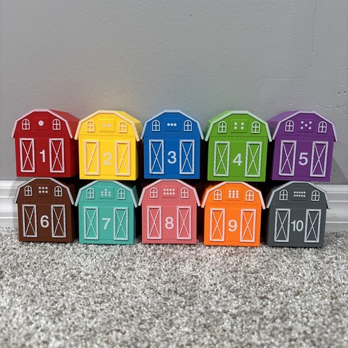 10 Farm Animals In Barns Montessori Learning Toys Toddlers Counting Colors