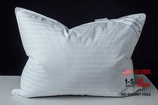 Goose Feather Blend with Polyester Bed Standard (Pack of 1) Stripe White