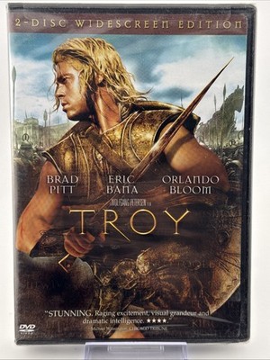 Troy - 2004 DVD 2 Disc Widescreen Edition- Brad Pitt Brand New Factory Sealed