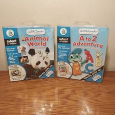 LeapFrog Infant  Toddler Game Lot For Little Touch LeapPad - Tested  Complete