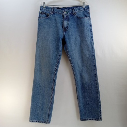 Tommy Hilfiger Men's Custom Straight Leg Jeans Blue Denim Actual 35x30 Tag 33x32