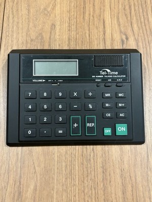 Tel-Time - Big Number Talking Calculator A4