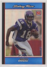 2007 Bowman Chrome Blue Refractor 17/150 Sidney Rice #BC79 1o3