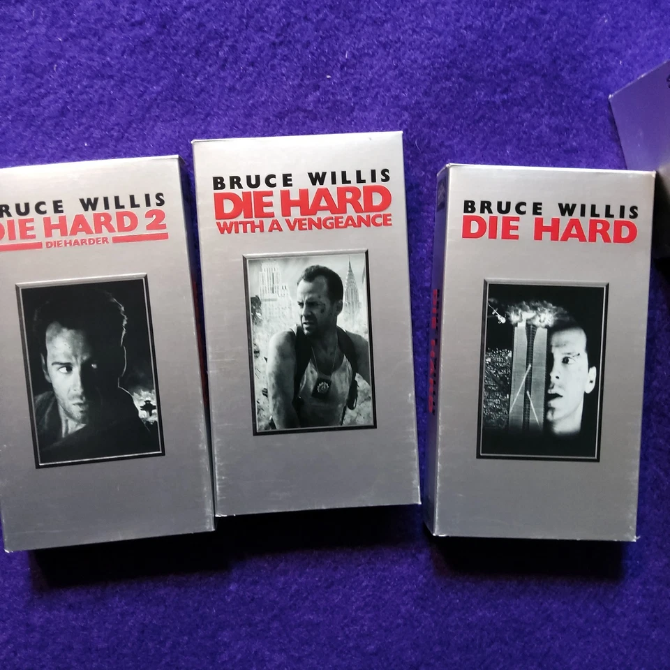  1996 Die Hard Trilogy THX VHS 3 Tape Box - Bruce Willis - Image 2 of 2