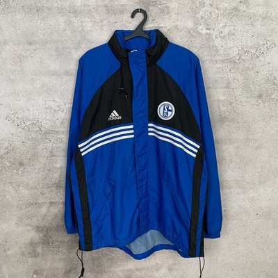 SCHALKE 1998 1999 TRAINING FUSSBALL JACKE ADIDAS BENCH MANTEL TRIKOT GR XL