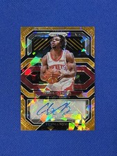 2020-21 Prizm Chris Clemons Orange Cracked Ice Prizm Auto #PE-CCL autograph JJ