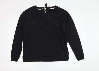 Sandwich Pullover Sweatshirt Damen schwarz XS