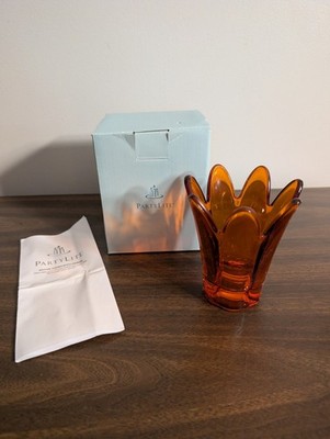 PartyLite Spring Dance Votive Holder Mandarin Retired NIB  P9858M