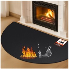 Hearth Rugs for Fireplaces Fire Resistant, 48 x 28 inch Fireproof Fireplace Mat
