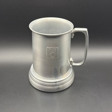 Vintage Playboy Metal Stein Mug Clear Bottom Beer Glass Drinkware Barware