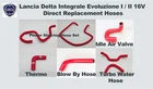 Silicone Hose Set For Lancia Delta Integrale Evoluzione I / II 16V by Autobahn88
