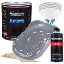 Productionshop High Gloss Dark Gray Acrylic Enamel Gallon Kit Auto Paint Productionshop High Gloss Dark Gray Acrylic Enamel Gallon Kit Auto Paint