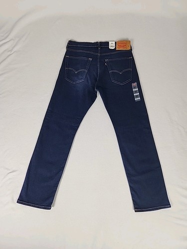 Pantalones de mezclilla Levi's 501 corte regular botón mosca pierna recta 35X32 para hombre azul oscuro - Imagen 8 de 12