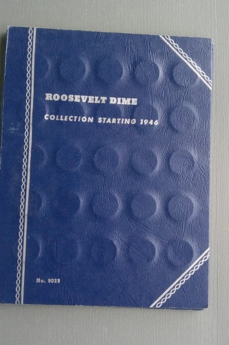Roosevelt Dime Collection Starting 1946 ** Vintage Whitman Folder**
