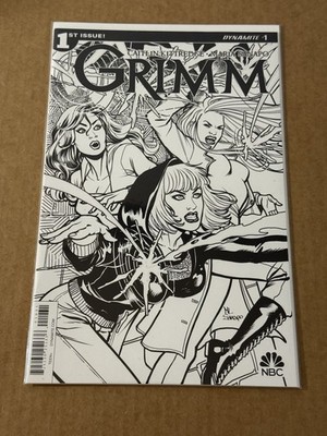 Grimm #1 Cover C Sanapo B&W 1:10 Dynamite Entertainment Comics 2016 NM RARE