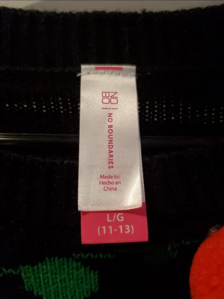 Christmas Sweater With Real Bells Youth Large Ugly Sweater Holiday Party Festive - Image 3 of 3