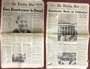 President Eisenhower Death The Evening Star Washington Newspaper 1969