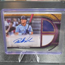 Topps 2023 Museum Daulton Varsho Autograph Jumbo Patch #MMJPA-DV Blue Jays