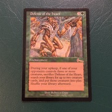 Wizards of the Coast Defense of the Heart MTG Urza's Legacy Green Enchantment R…