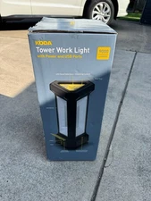 KODA LED Tower Work Light 9000 Lumens with Power Outlets & USB Ports – NEW