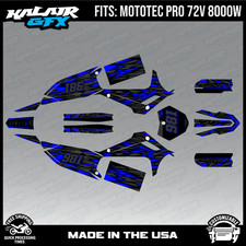 Graphics Kit for MotoTec Pro 72v 8000W (All Years) Twitch Series - BLUE