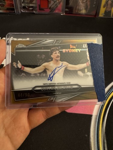 2026 Topps Chrome UFC Quillan Salkilld Auto True Gold Refractor /50