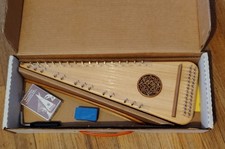 Vintage Unicorn Strings Psaltry Celtic Design with Bow, Resin, Cassette Tape 