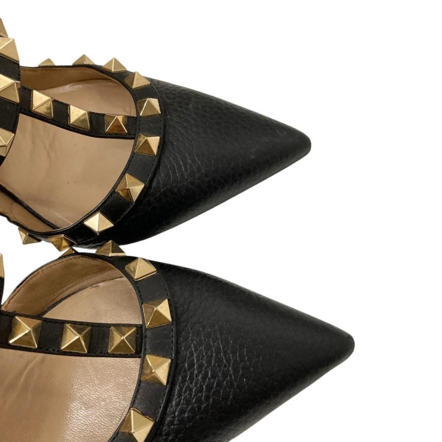 Valentino Garavani Pumps Heel Studded Leather Black EU36/US6 116192c thumbnail 6