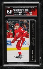 2021-22 Upper Deck Series 2 Young Guns Moritz Seider #469 HGA 9.5 GEM MINT 2cb