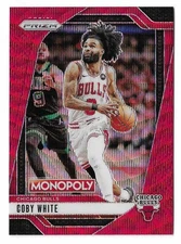 2024-25 Panini Prizm Monopoly Basketball Coby White Red Prizm #11 Chicago Bulls