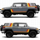 Vintage Retro Heritage Stripes Side Decals Stickers fit to Toyota FJ Cruiser