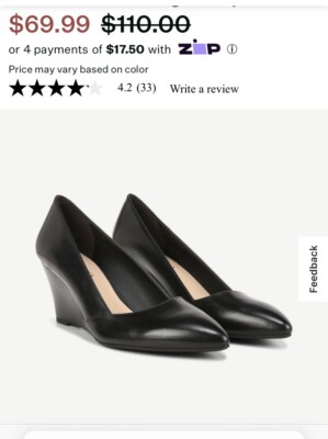 Franco Sarto Frankie Black LE New Size 8M 🇨🇳