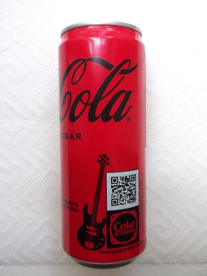 COCA COLA ZERO COKE STUDIO 2023 GERMANY empty can 330ml top opened