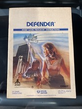 Defender Atari 2600 MANUAL ONLY Authentic Original