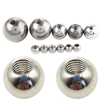 304 Stainless Steel Balls Metric Female Thread Half Hole Blind Hole Ball M2 -M20