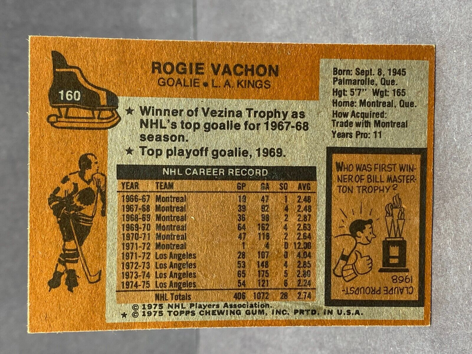108 fotos e imágenes de alta resolución de Los Angeles King Rogie Vachon - Getty Images