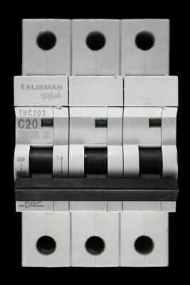 RECHNUNG 20 AMP KURVE C 10kA DREIPOLIGER MCB SCHUTZSCHALTER THC203