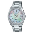 Casio MTP-1302DS-7A Mens 50M WR Watch Stainless Steel mother of pearl New