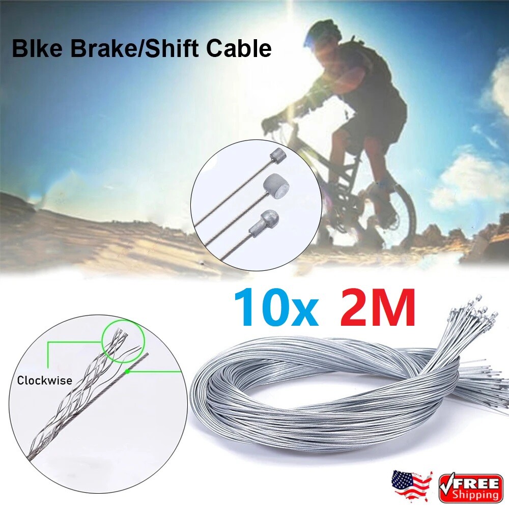 10x Brake Cable Mountain Bike Shift Universal Transmission Line