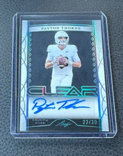 2022 Leaf Trinity Payton Thorne Clear Platinum Rookie Auto 22/30