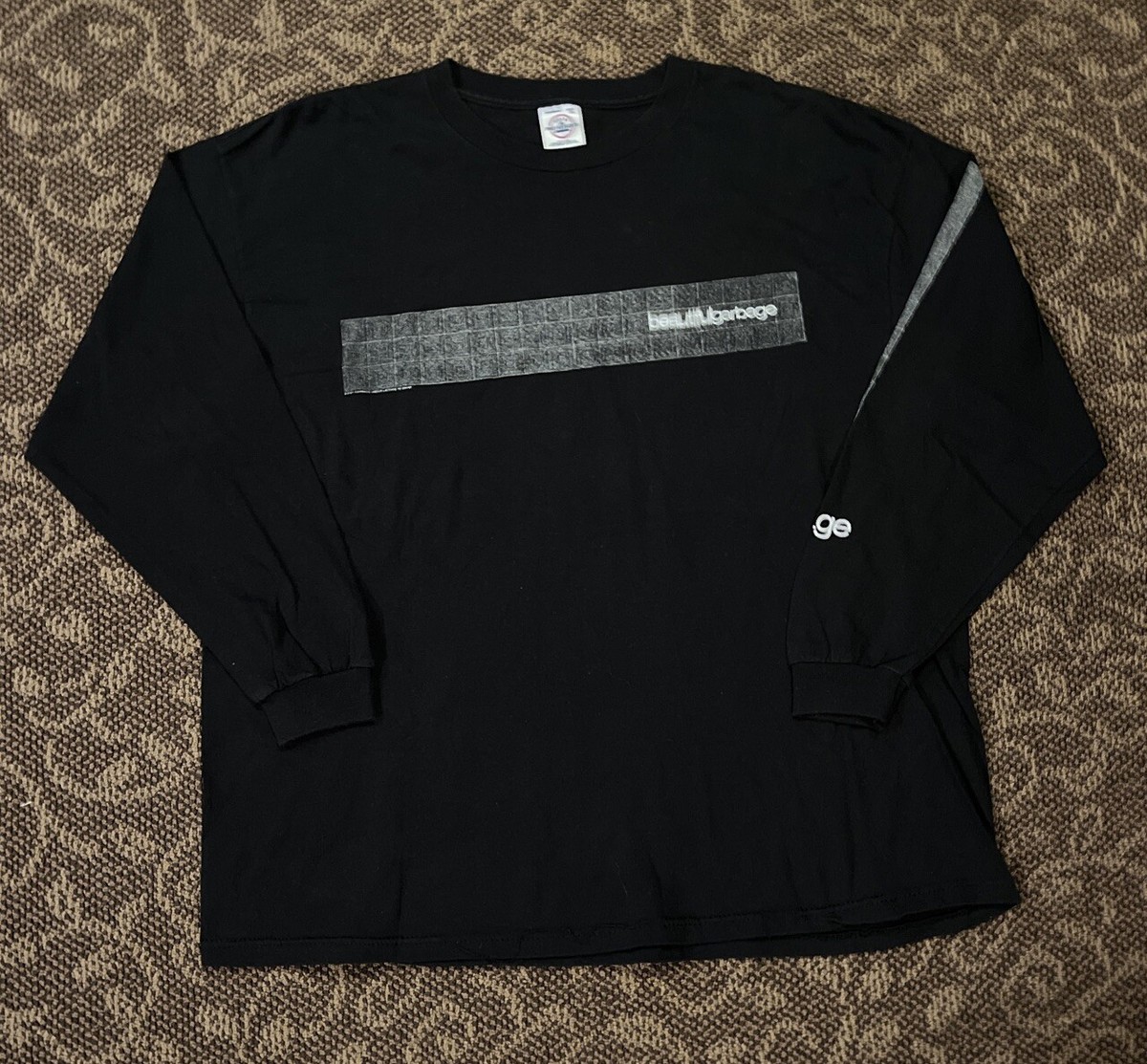 Vintage Garbage Band 2001 Beautiful Garbage Tour T-Shirt Long