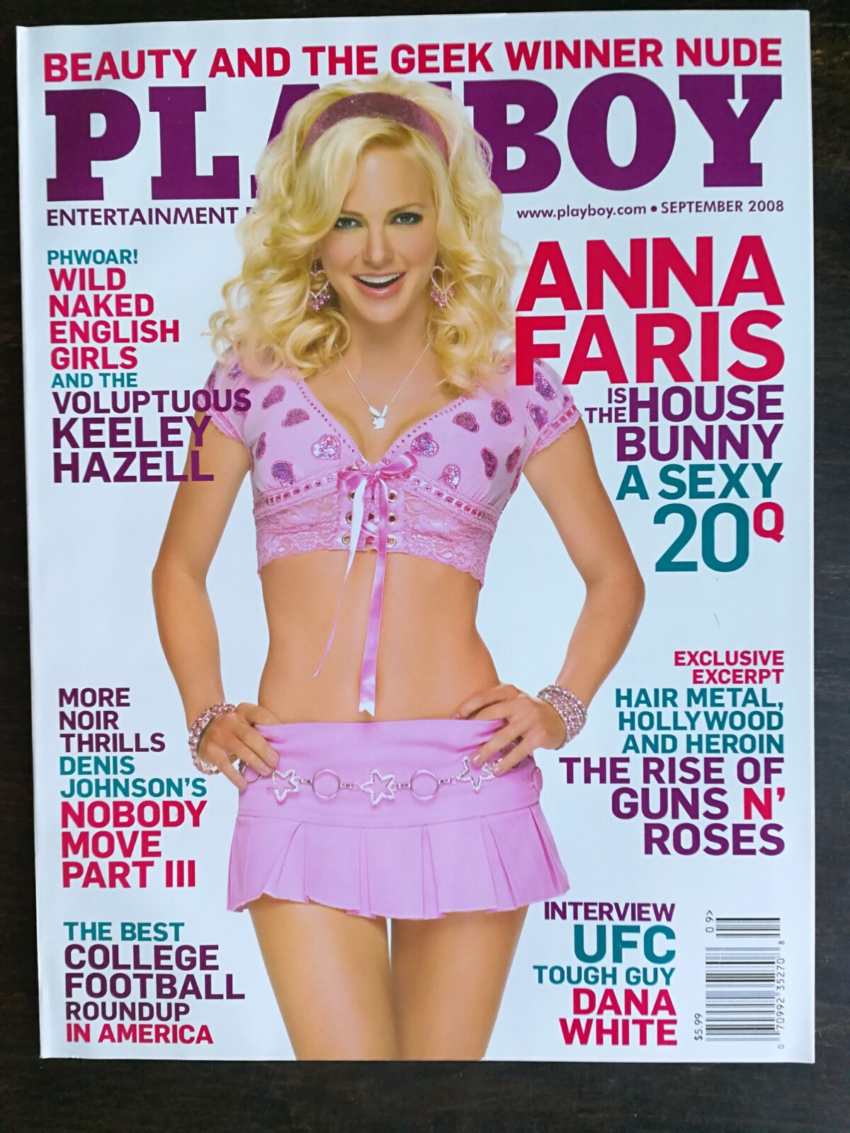 Playboy Magazine September 2008 Playmate Valerie Mason Anna Faria