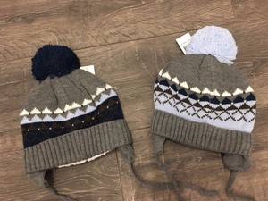 pale blue bobble hat