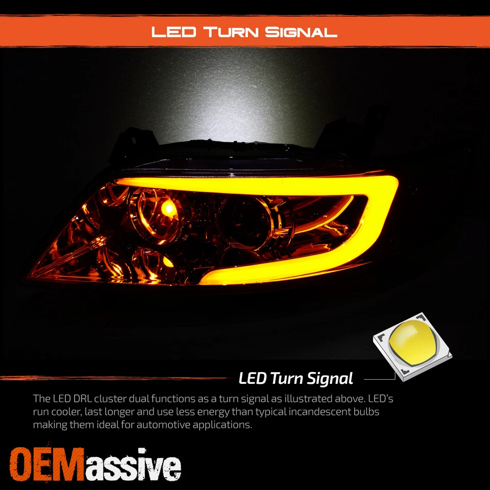 [SWITCHBACK Turn Signal] Fit 2003-2008 FX35 FX45 DRL LED Projector Headlights — 第 4/4 张图片