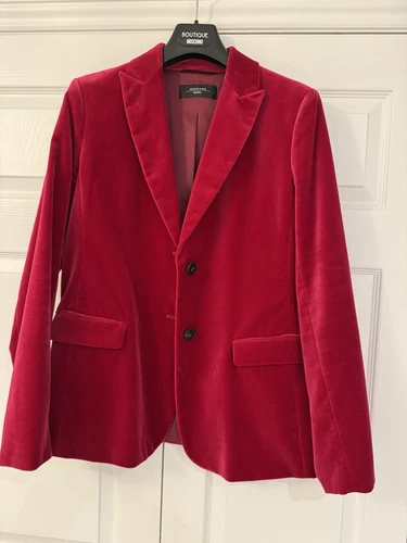 Red Velvet Max Mara Weekend Jacket Size 14