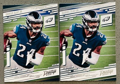2 Lot 2021 Panini Prestige Football NFL #112 Darius Slay Jr. Base Card Eagles