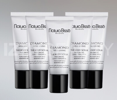 5x Natura Bisse Diamond Well-Living The Body Scrub 20 ml / 7 oz Travel Size NEW