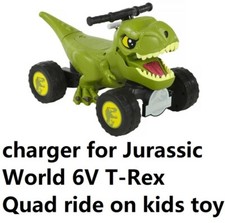   ac power supply battery Charger For Jurassic World 6V T-Rex Qua ride on toy